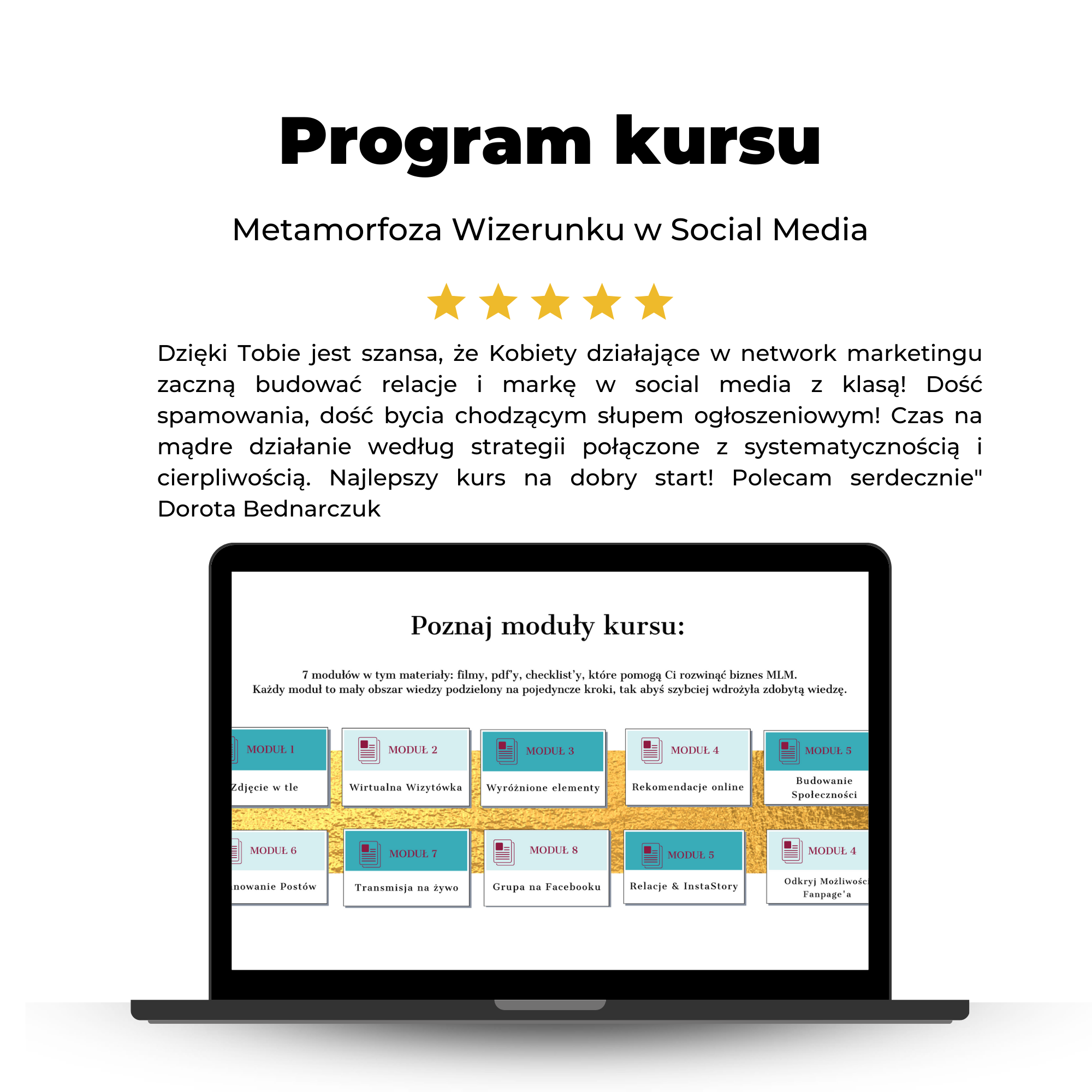 program kursu Metamorfoza Wizernku w Social Media program kursu Metamorfoza Wizernku w Social Media